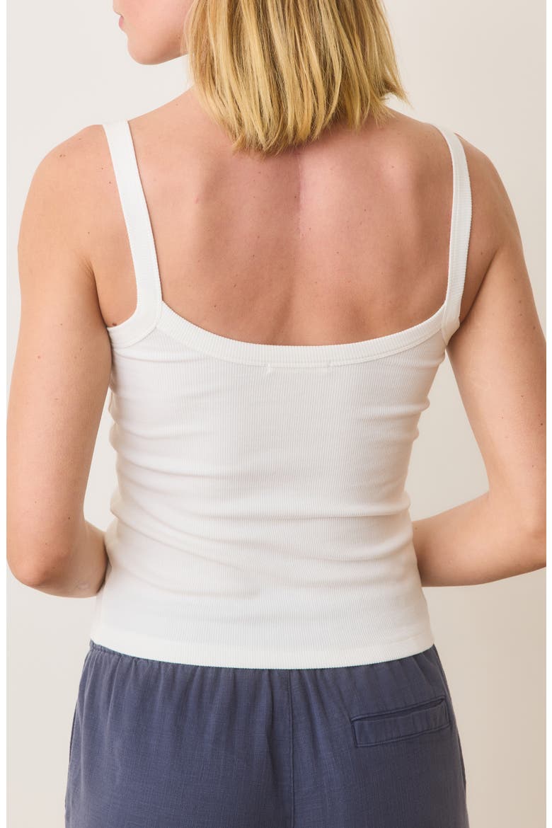 Lexi Sun-In Crop Rib Camisole, Alternate, color, WHITE