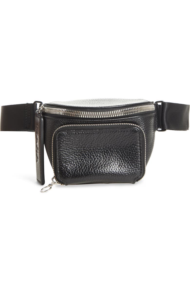 Kara Leather Bum Bag, Main, color,
