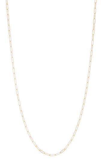 Fuzion Creations Paper Clip Chain Necklace In Yellow