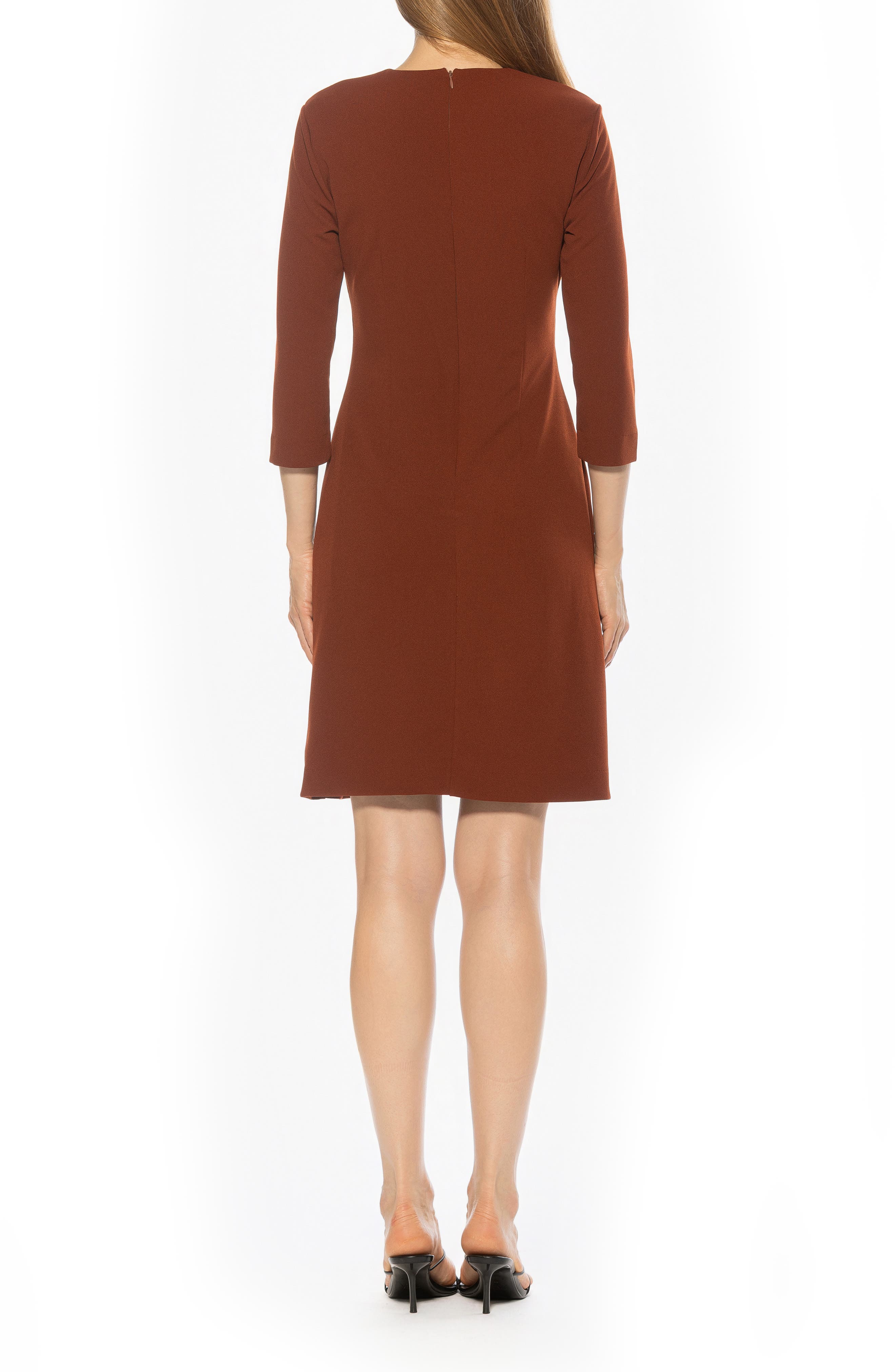 Rio Crewneck Pleated Shift Dress - image 4