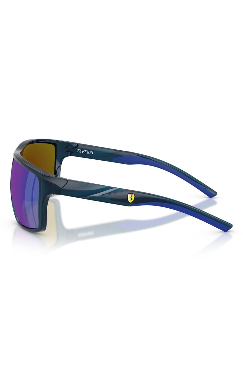 Scuderia Ferrari 63mm Pillow Sunglasses, Alternate, color, Opal Blue