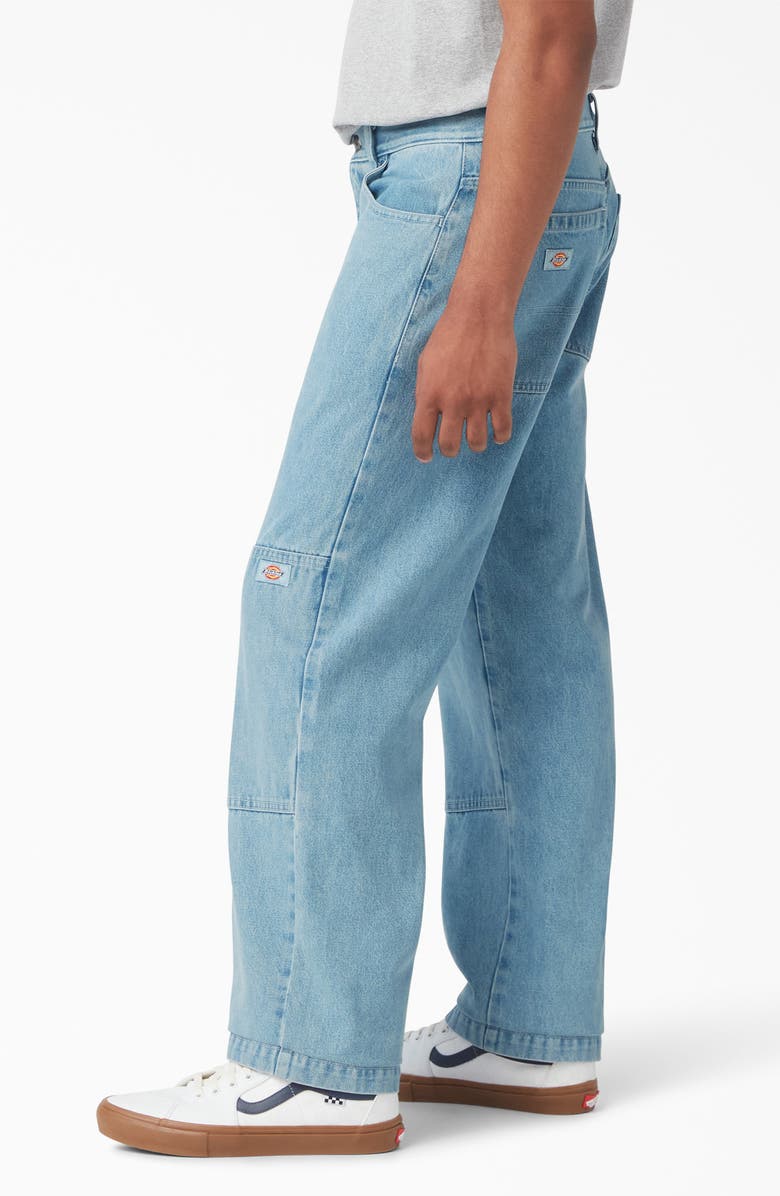 Dickies Paneled Loose Fit Jeans, Alternate, color, Light Denim