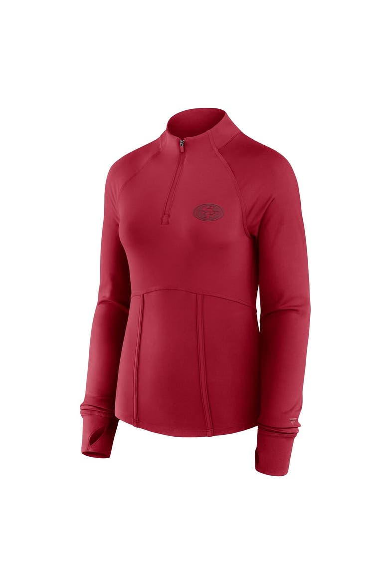 Women's Fanatics  Scarlet San Francisco 49ers Elements Quarter-Zip Jacket, Alternate, color, Scarlet