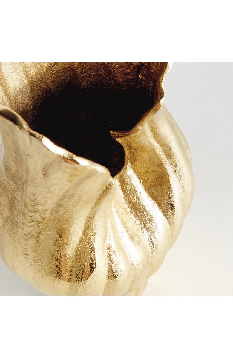 Napa Home & Garden Rosalie Vase Large - Gold Aluminum Decorative Accent, Alternate, color, Gold