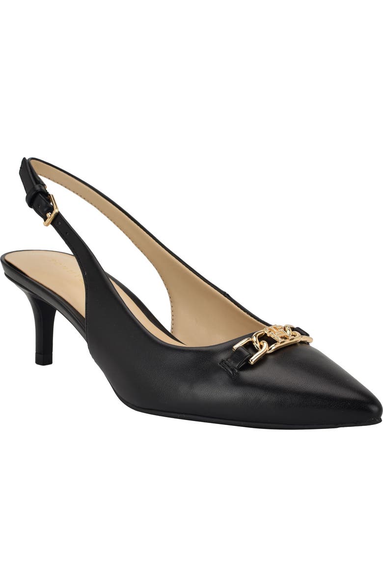 Tommy Hilfiger Tienna Slingback Pointed Toe Pump, Main, color, Black