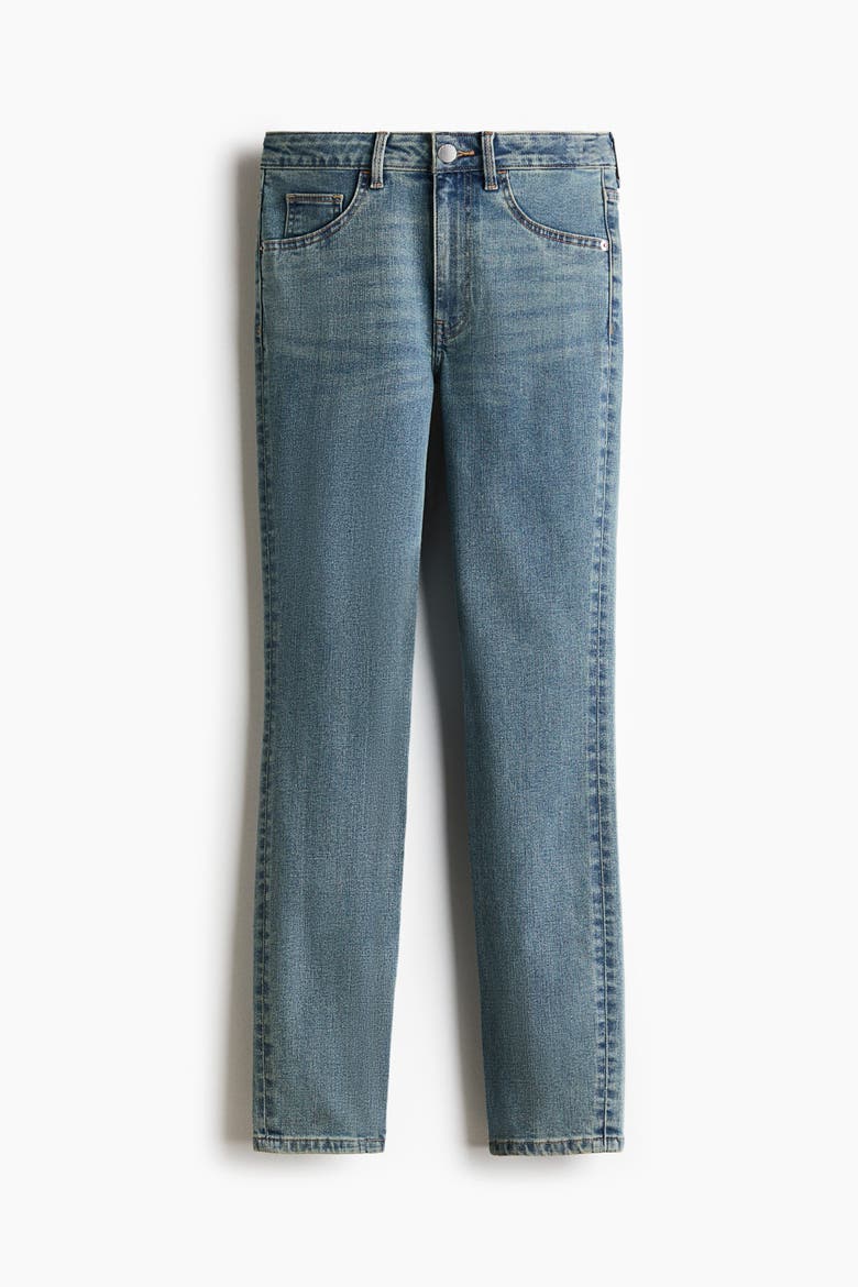 Skinny High-waist Ankle Jeans, Alternate, color, Denim blue
