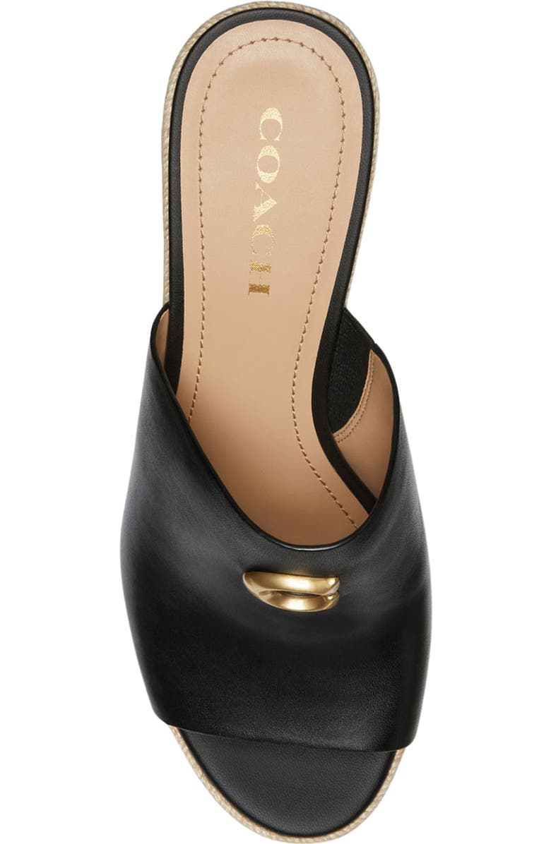 COACH Gloria Espadrille Platform Wedge Slide Sandal, Alternate, color,