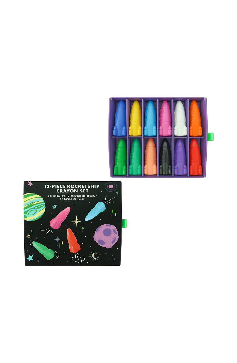 Jollity & Co. Lost In Space Rocket Ship Crayons, Alternate, color, Assorted Pre-Pack