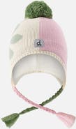 Deux par Deux Winter Fleece Lined Braided Tassel Peruvian Knit Hat with Pompom