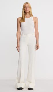 Smythe Wide Leg Cuffed Trouser
