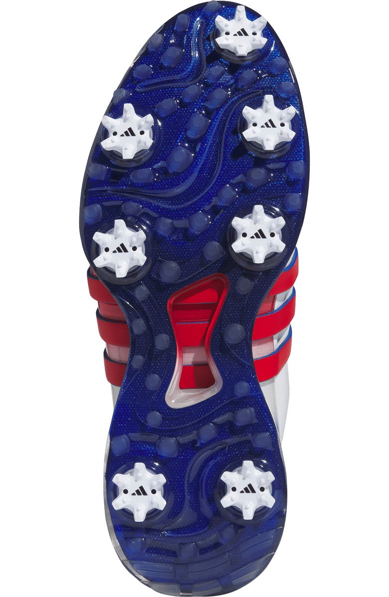 adidas Tour360 24 Golf Shoe, Alternate, color, White/ Scarlet/ Royal Blue