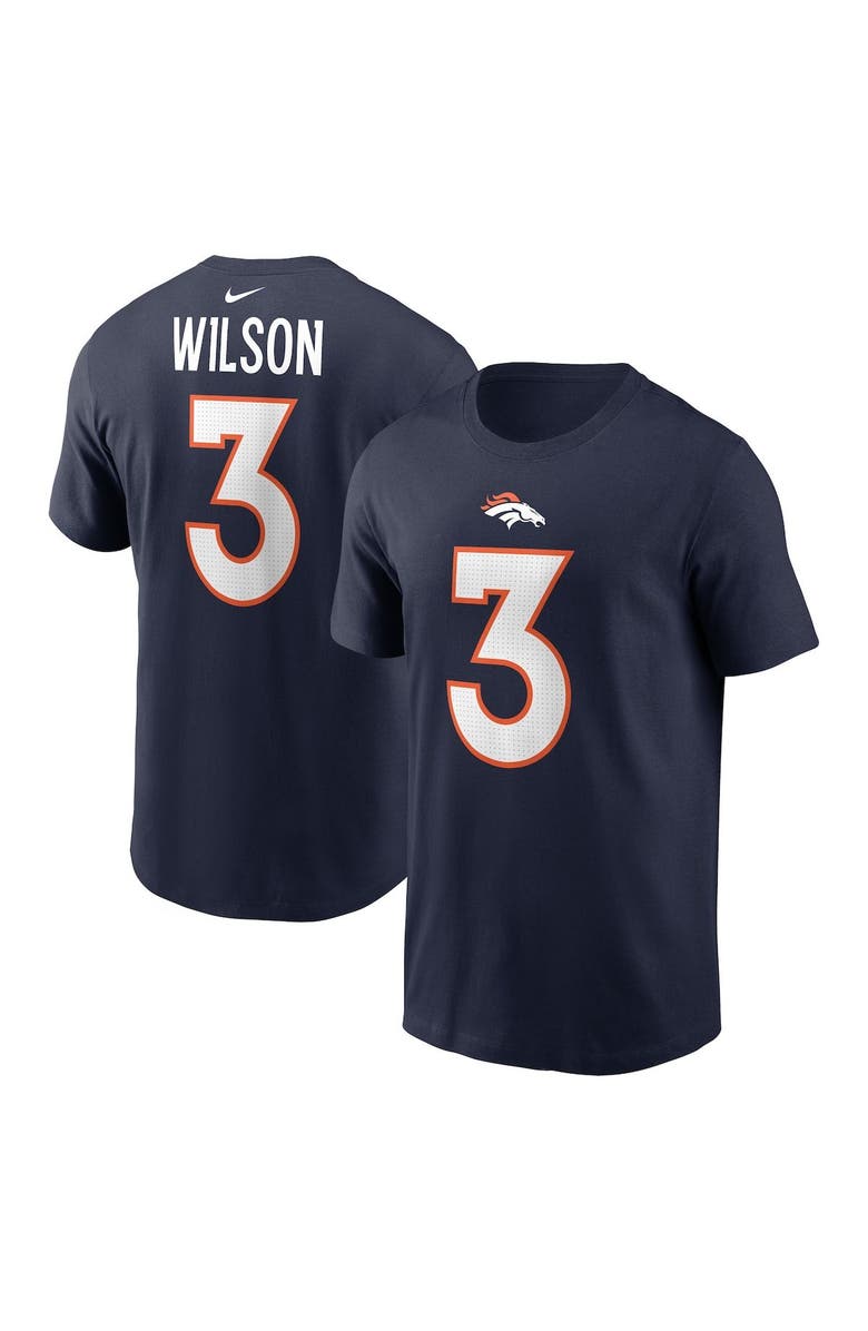 Nike Men's Nike Russell Wilson Navy Denver Broncos Player Name & Number T-Shirt, Main, color,