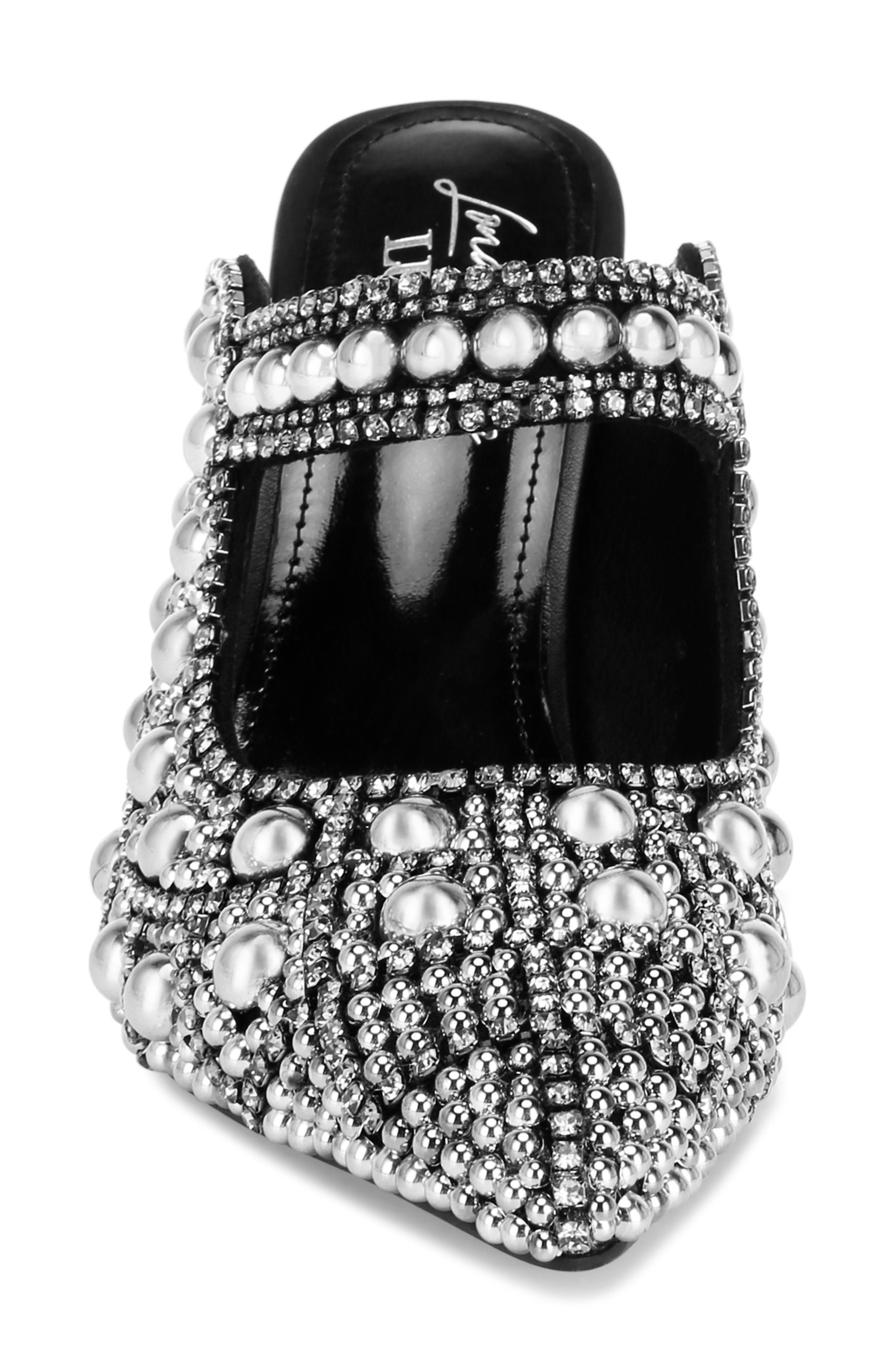 Dalston Pointed Toe Mule, Alternate, color, BLACK