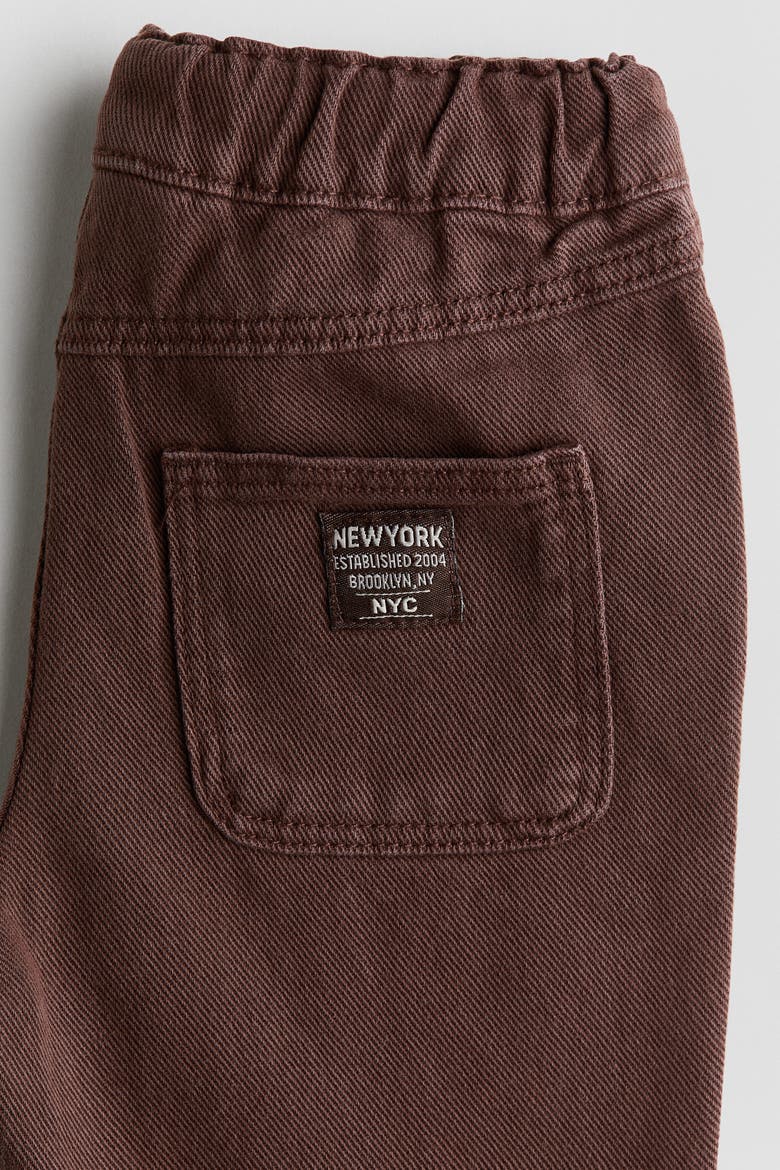 Cotton Twill Pants, Alternate, color, Brown