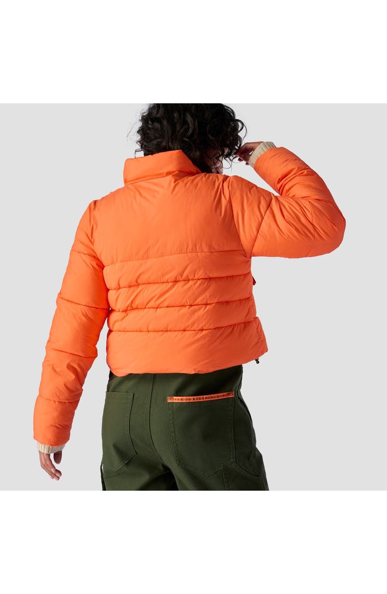 Stoic Synthetic Insulated Crop Jacket - Women's, Alternate, color, Vermillion Orange