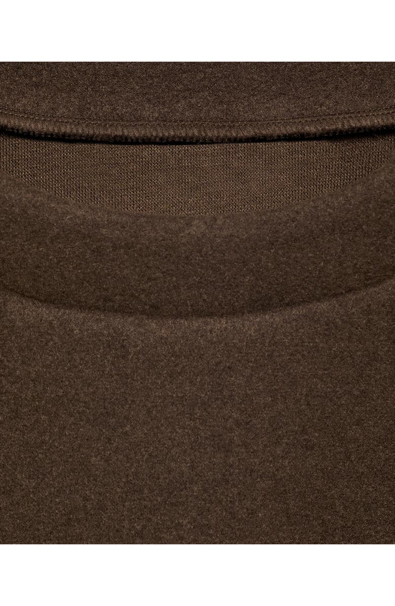 MANGO Plush Felt Sweatshirt, Alternate, color, 