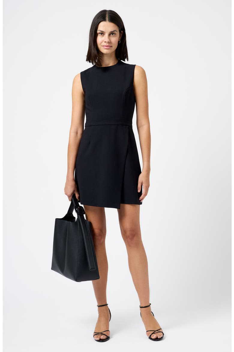 Whisper Sleeveless Minidress, Alternate, color, BLACK