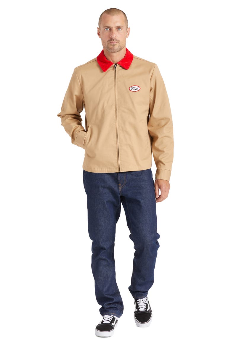 Utopia Cotton Jacket, Alternate, color, MOJAVE/ MARS RED