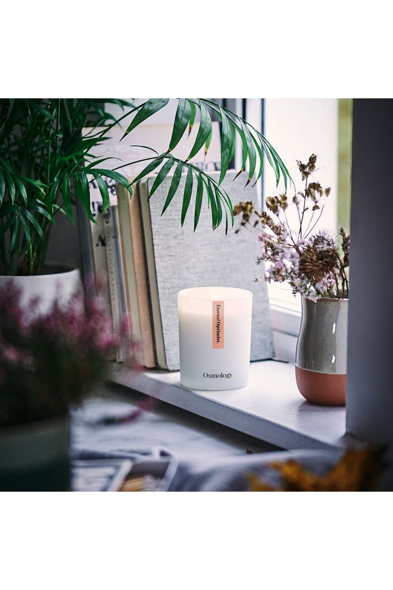 Eternal Optimist Scented Candle - Neroli Blossom Jasmin and Sandalwood, Alternate, color, white