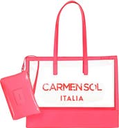 CARMEN SOL Taormina Large Clear Tote