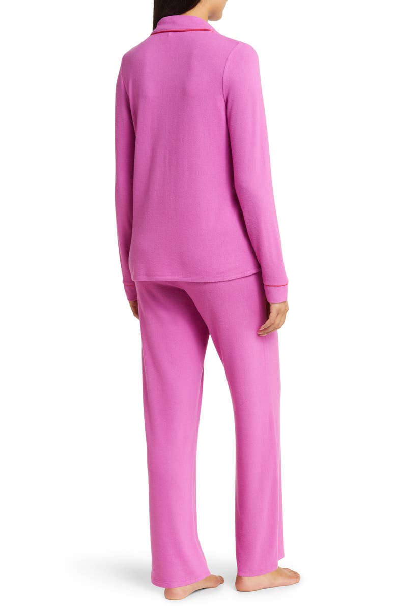 Nordstrom Brushed Hacci Pajamas, Alternate, color, Purple Orchid