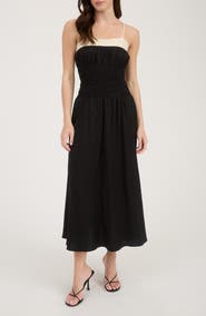 Blu Pepper Smocked Midi Sundress