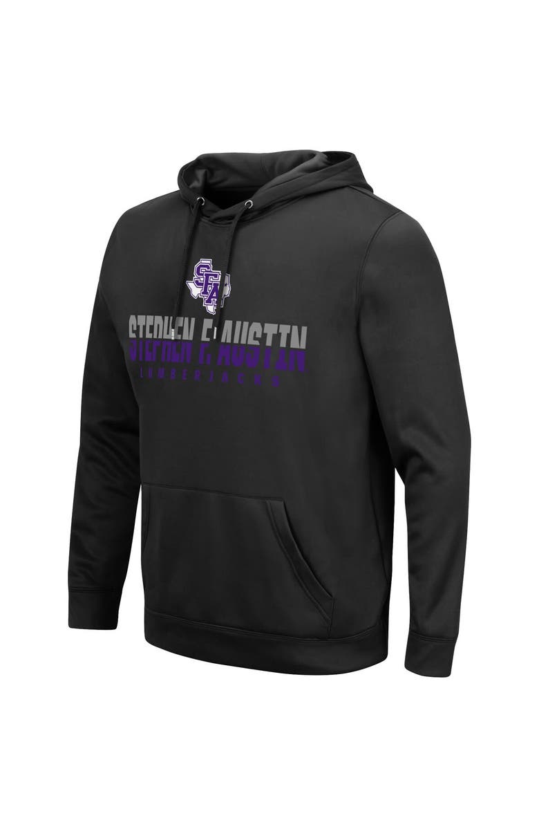 COLOSSEUM Men's Colosseum Black Stephen F Austin Lumberjacks Lantern Pullover Hoodie, Alternate, color, Black