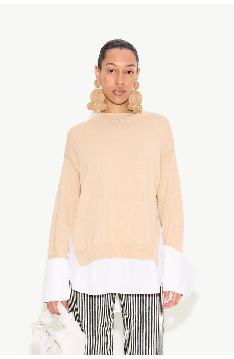 SIMONMILLER Pip Poplin Combo Sweater, Main, color,