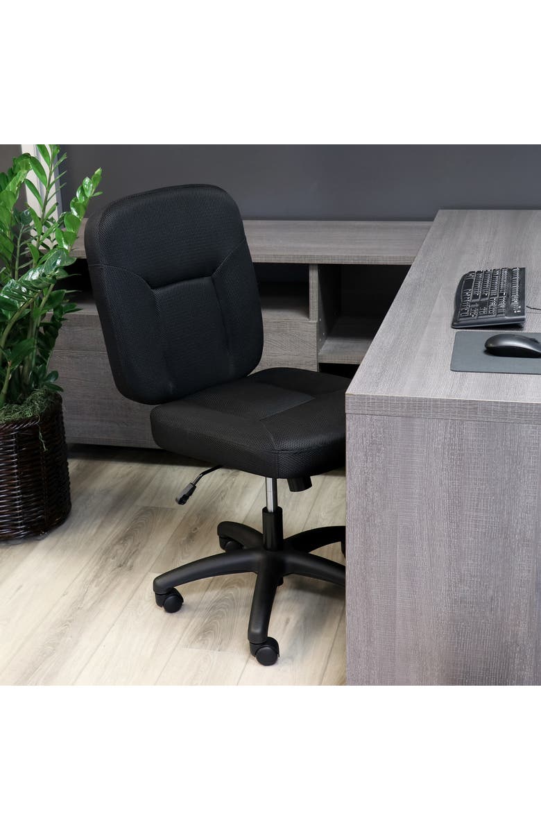 Elama High Back Adjustable Office Chair, Alternate, color, Black