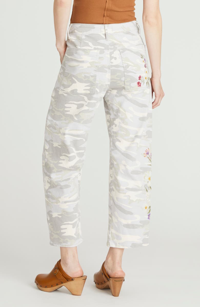 Driftwood Bri Barrel Leg Cargo Jeans, Alternate, color, Light Camo