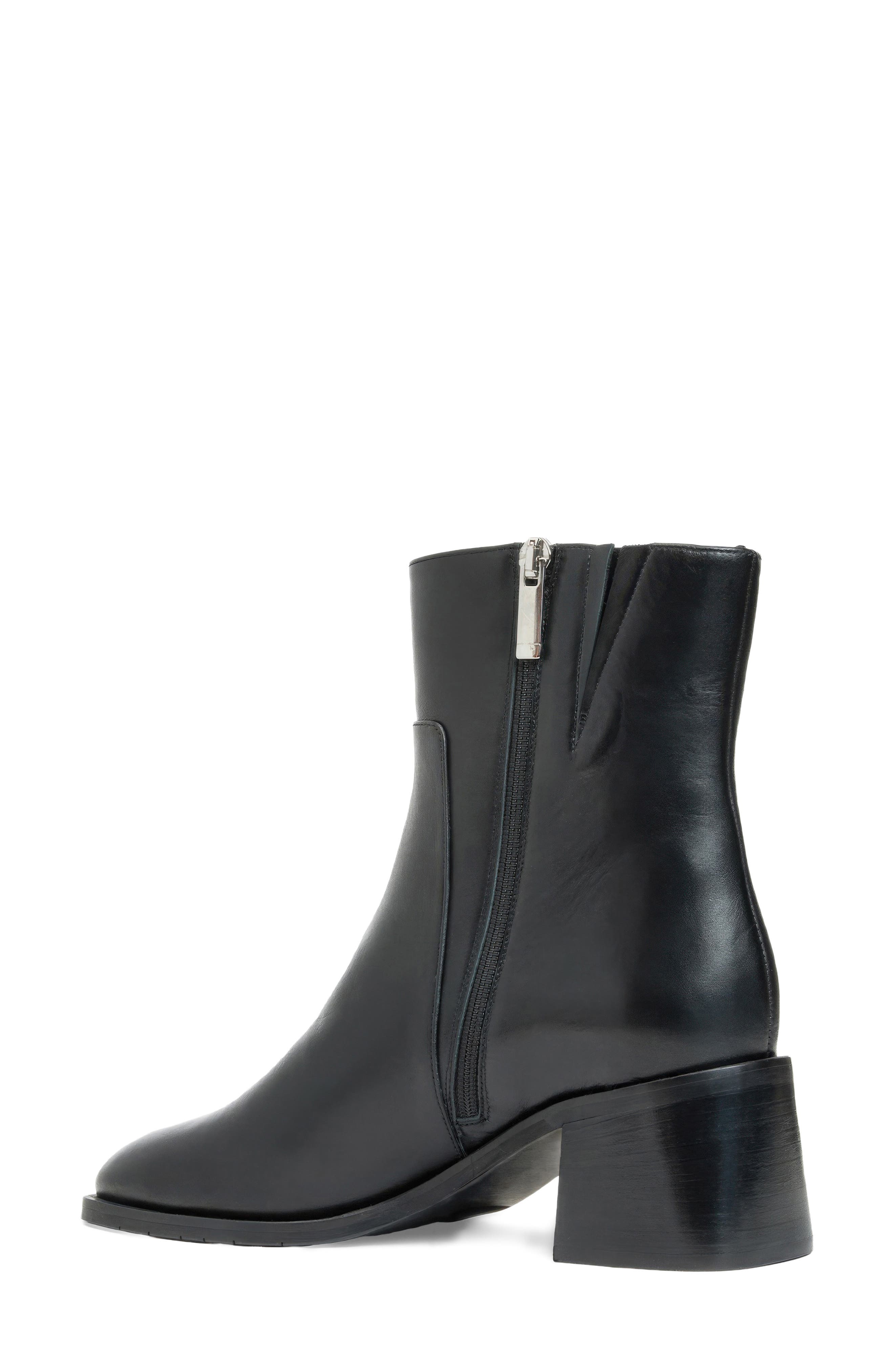 Tulli Leather Bootie, Alternate, color, BLACK LEATHER