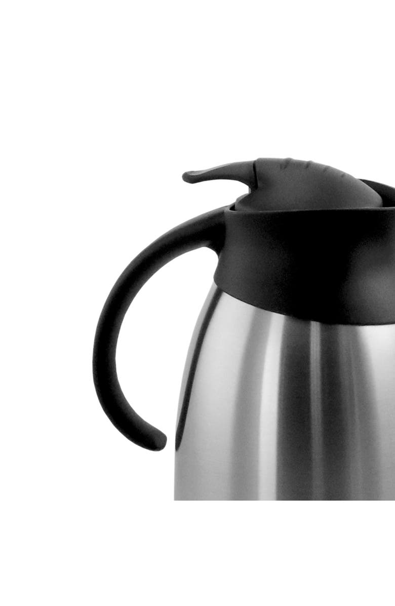 Megachef 2.11 Quart Stainless Steel Thermal Beverage Carafe for Coffee and Tea, Alternate, color, Silver