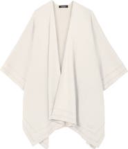 Lauren Ralph Lauren shine border ruana  with script logo