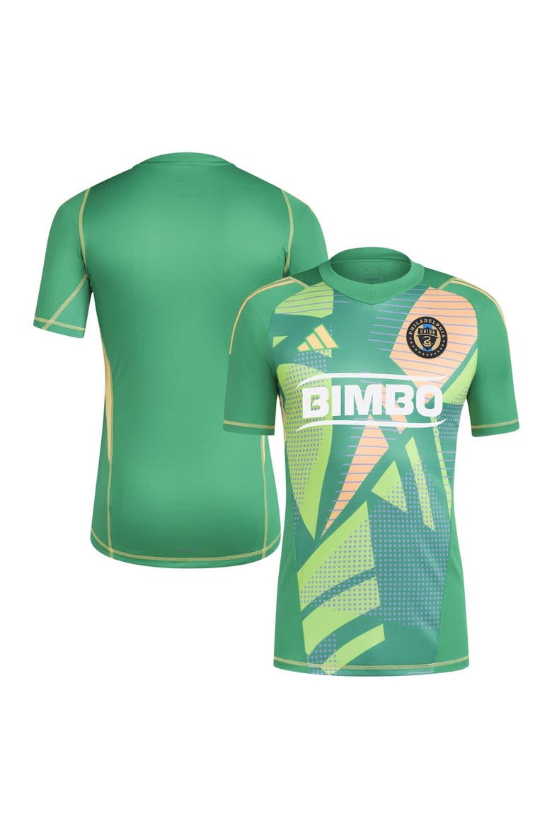 Men's adidas Green Philadelphia Union 2024 Goalkeeper Jersey, Main, color, Green