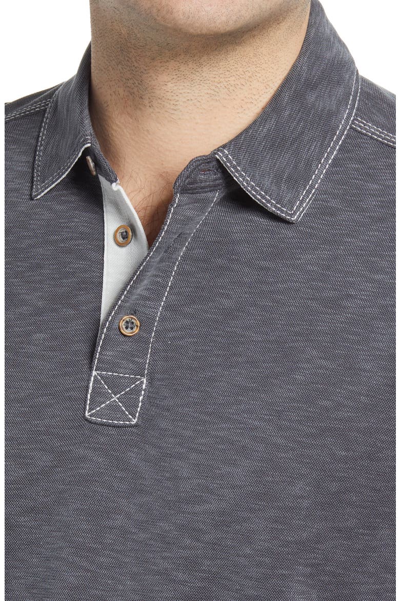Vintage Slub Jersey Polo, Alternate, color, CHARCOAL