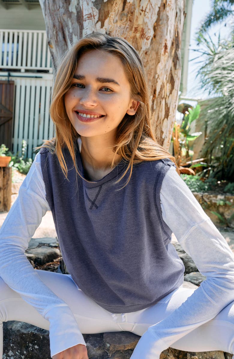 FP Movement by Free People Free People FP Movement Kick It Sleeveless Sweatshirt, Alternate, color,