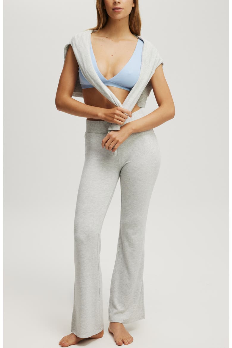 Women's Super Soft Relaxed Flare Pant, Alternate, color, Grey Marle