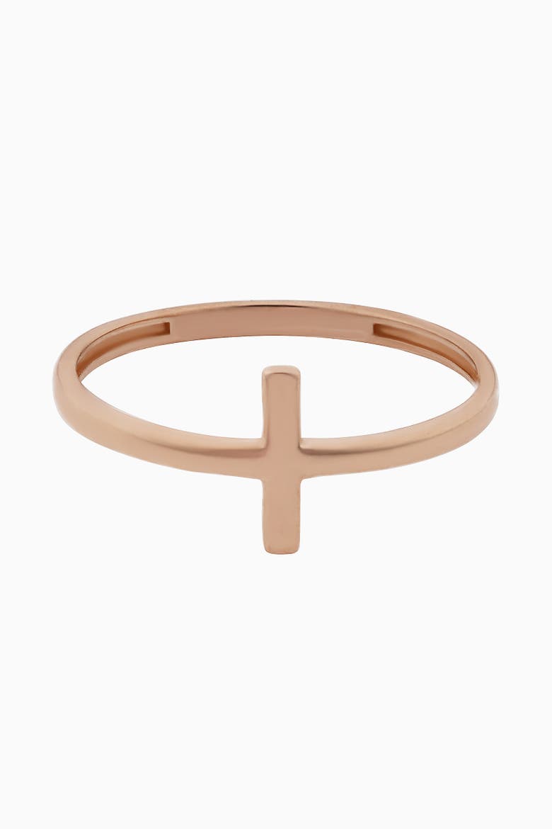 10K Rose Gold Vatican Ring, Alternate, color, Rose Gold