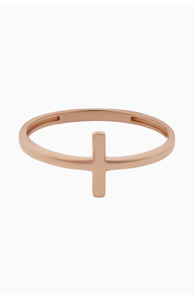 Oradina 10K Rose Gold Vatican Ring, Alternate, color, Rose Gold