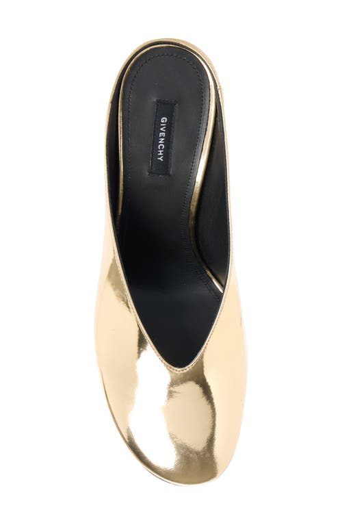 Givenchy Sculpted Mule In Gold