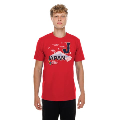Men's New Era  Red Japan Baseball 2026 World Baseball Classic Country T-Shirt