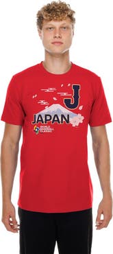 New Era Men's New Era Red Japan Baseball 2026 World Baseball Classic Country T-Shirt