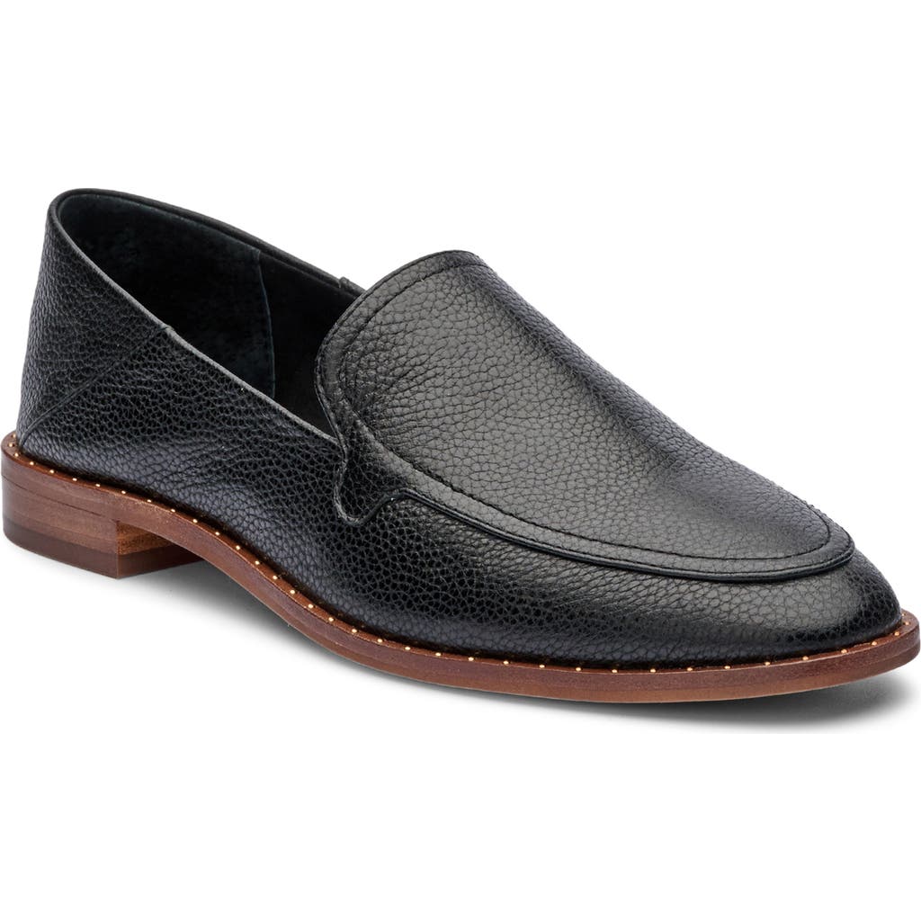 Vince Camuto Cretinian Loafer In Black Souffle Lux