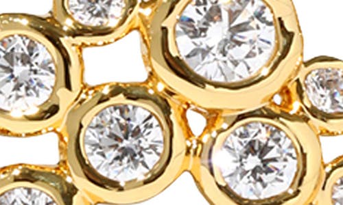 Alexis Bittar Asterales Cubic Zirconia Wave Cuff Bracelet In 14k Gold Plated In Stones