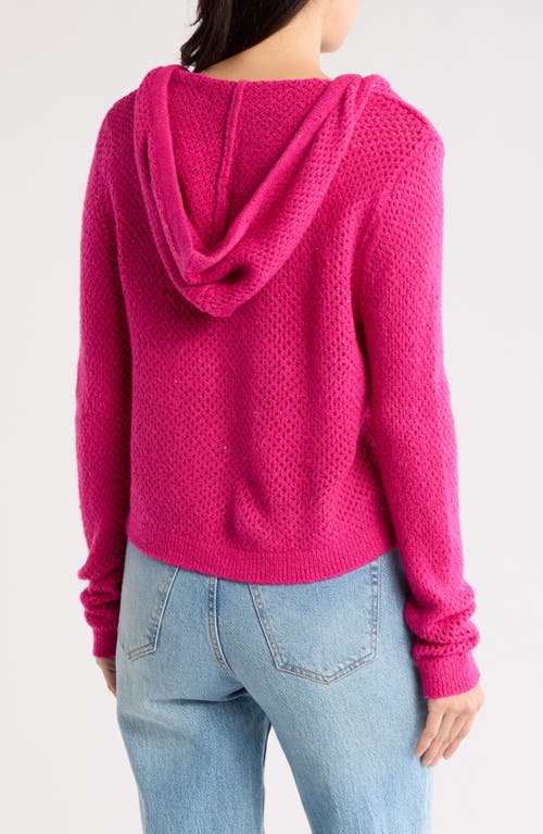DKNY JEANS DKNY JEANS SEQUIN MESH HOODIE 