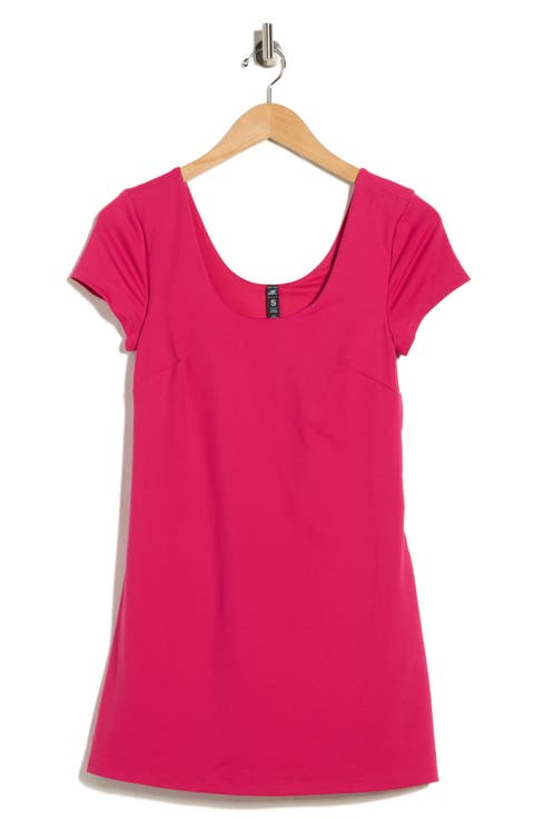 GO WALK Scoop Neck Short Sleeve Dress