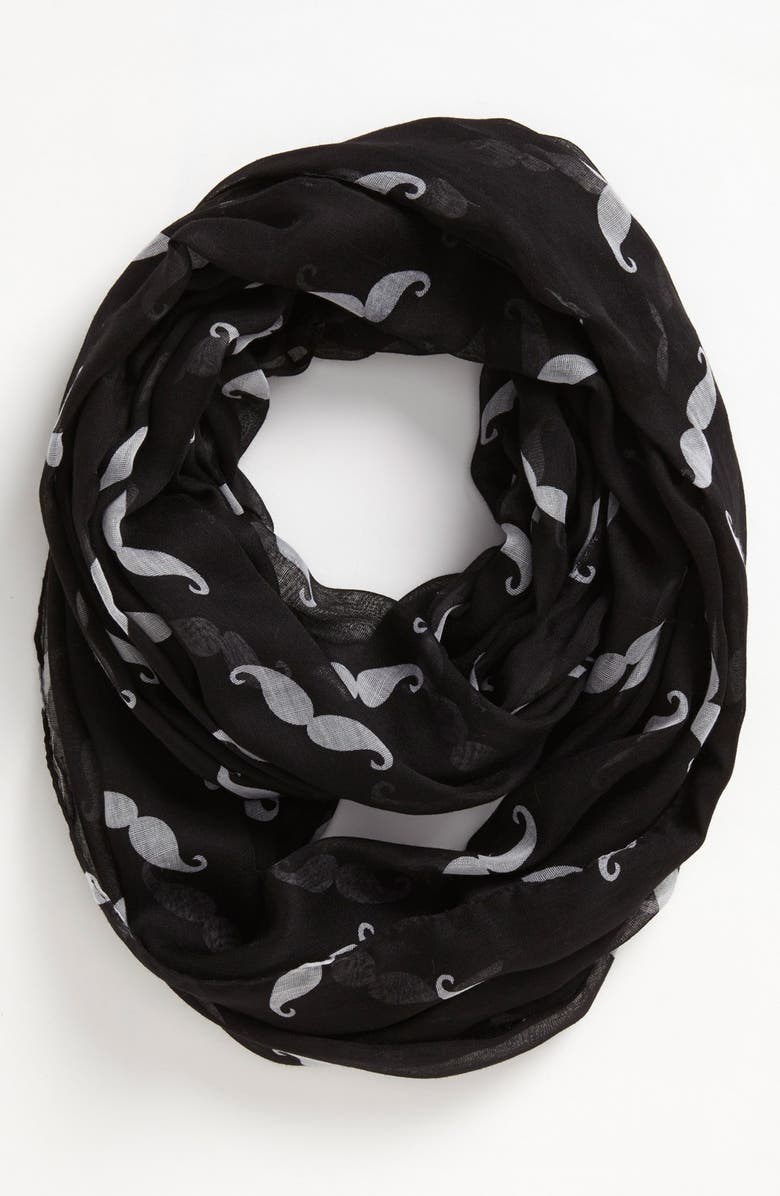 Tasha 'Mustache' Infinity Scarf, Main, color,