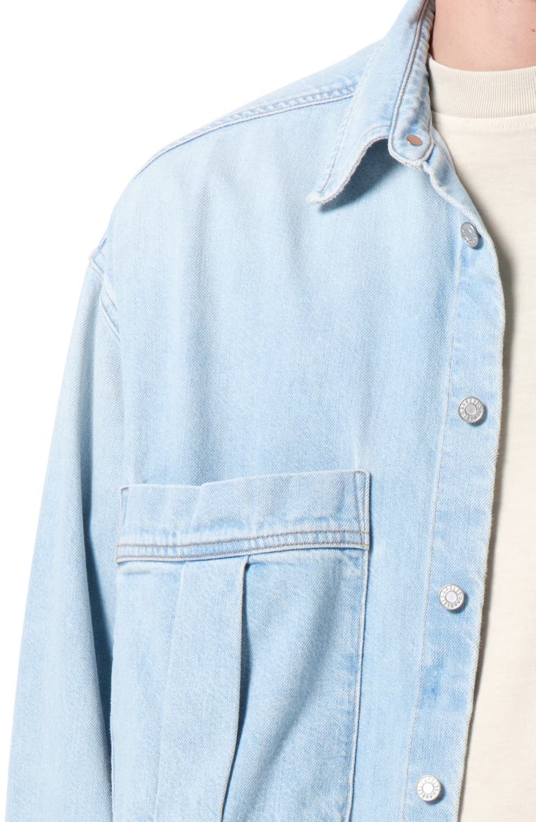 AGOLDE Clark Denim Button-Up Shirt Jacket, Alternate, color, Premise Indigo