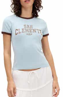 BDG Urban Outfitters San Clemente Ringer T-Shirt