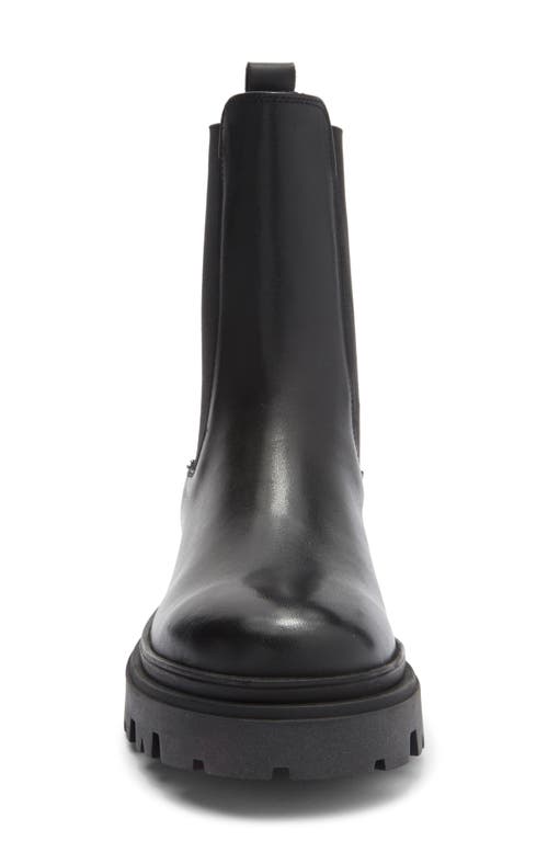 Roberto Cavalli Lug Platform Chelsea Boot In Black